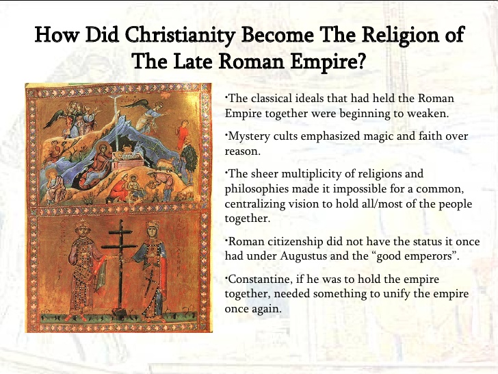 THE RISE OF CHRISTIANITY IN THE ROMAN EMPIRE