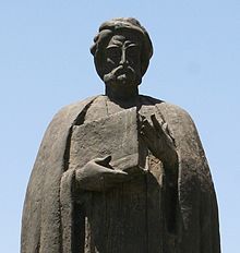 IBN KHALDUN (STATUARY SYMBOL OF ISLAMIC HISTORIAN BORN 1332, DIED 1406 AT 73 YEARS OF AGE.)