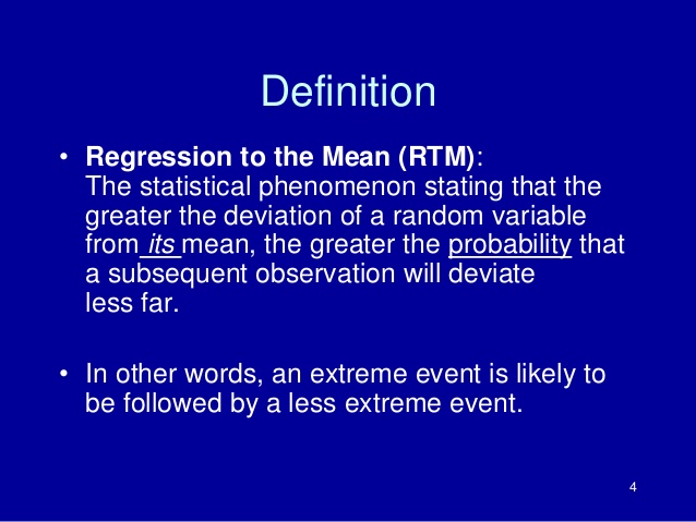 REVERSION TO THE MEAN