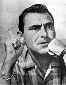 ROD SERLING (1924-1975, SCREENWRITER, TV PRODUCER, NARRATOR)