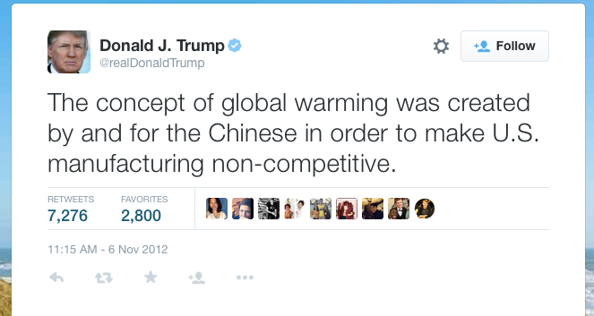 TRUMP AND CLIMATE CHANGE