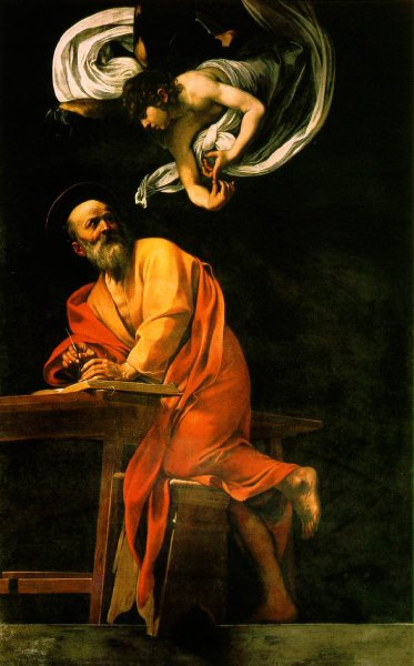 CARAVAGGIO-ST MATTHEW AND THE ANGEL-(THE REVISION)