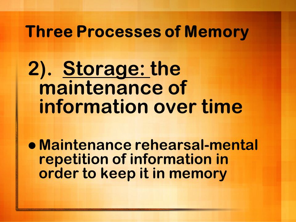 BEHAVIORAL REPETITION